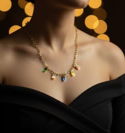 Ocean Prism Charm Necklace