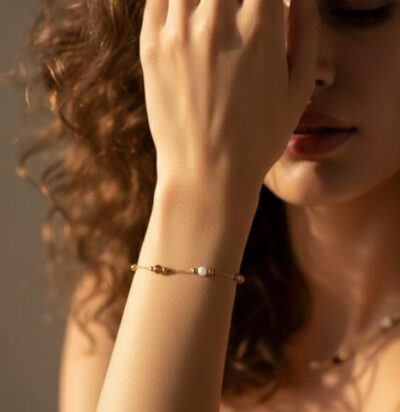 Delicate Stone Chain Bracelet