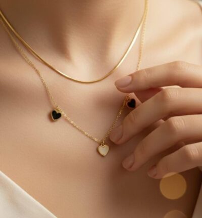 Dual Heart Layered Necklace