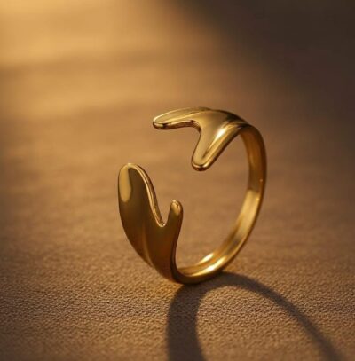 Gold Flow Open Ring