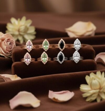 Marquise Aura Crystal Ring