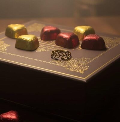 Golden Leaf Whisper Ring