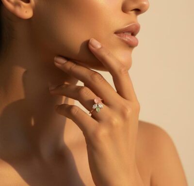 Pastel Aura Bloom Ring