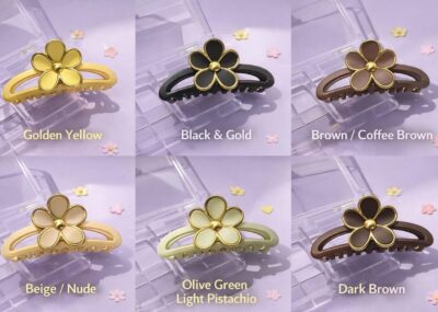 Golden Daisy Hair Clutch