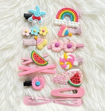 Cute Candy & Fruit Hair Clip Set