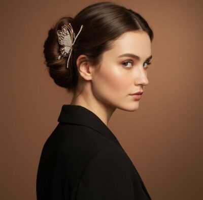 Royal Butterfly Crystal Hair Pin