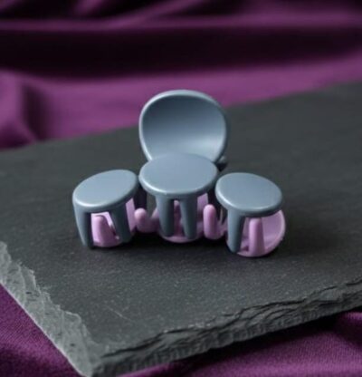 Dual-Tone Round Grip Claw Clip