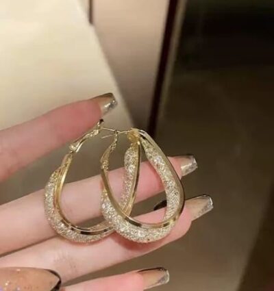 Golden Gleam Hoop Earrings