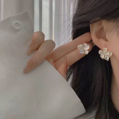 Crystal Bloom Stud Earrings
