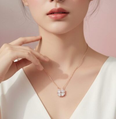 Dual Style Heart Motif Necklace