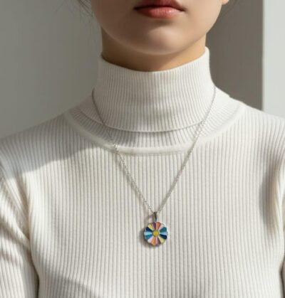 Colorful Bloom Openable Pendant